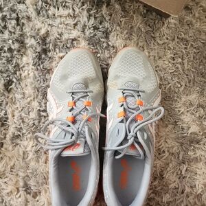 ASICS Women's Gray and Orange Running Shoes